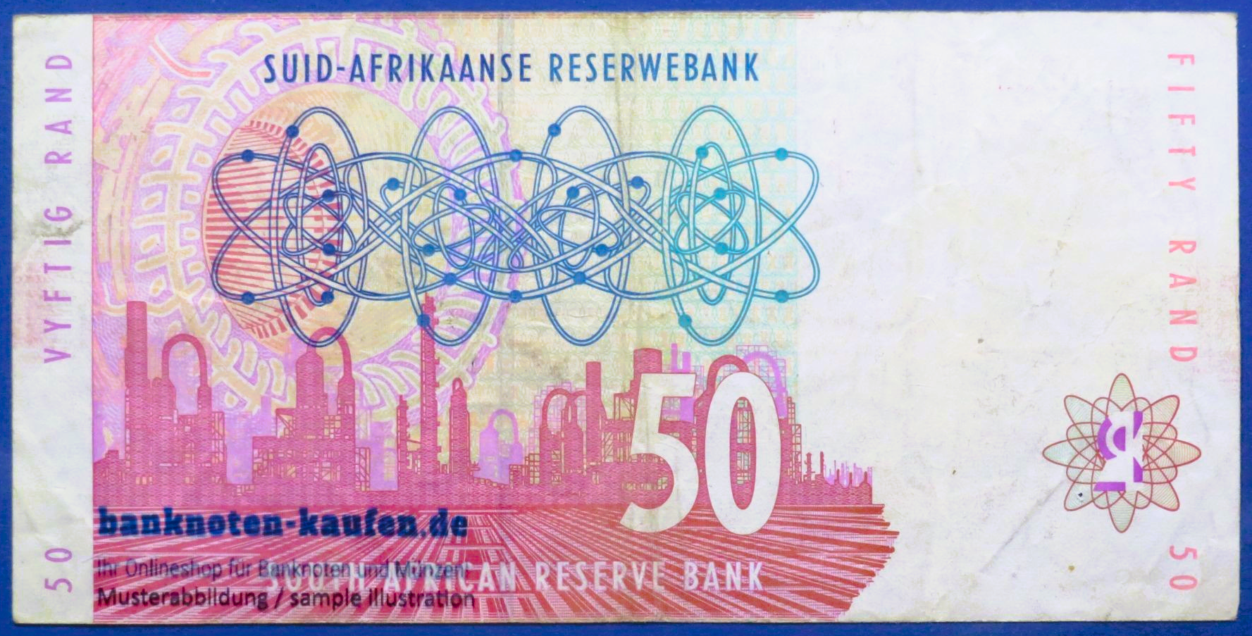Südafrika, 50 Rand, ND (1992-1999), gebraucht (USED / F+), P-125b