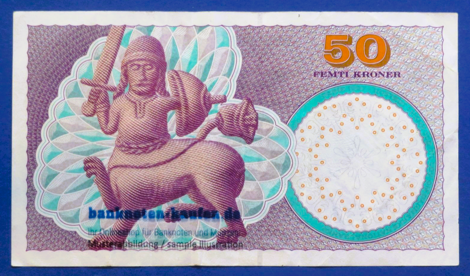 Dänemark, 50 Kroner, 2000, gebraucht (USED / VF), P-55b