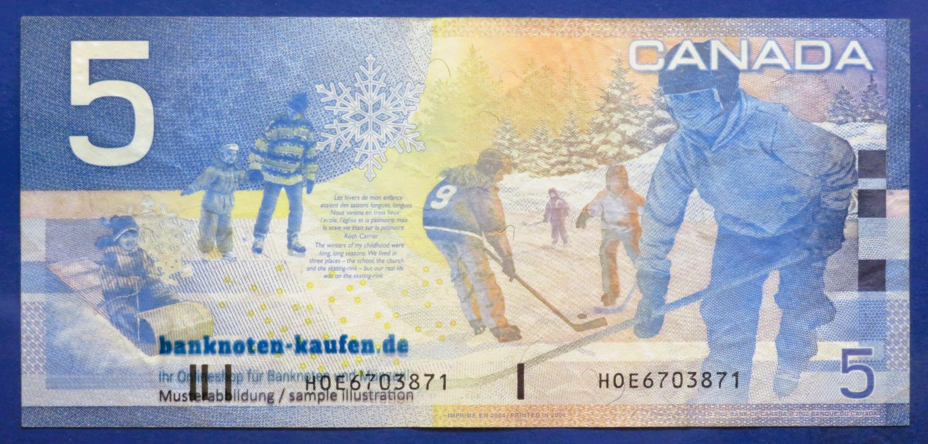 Canada, 5 Dollars, 2002/2004, circulated (USED / VF-), P-101c