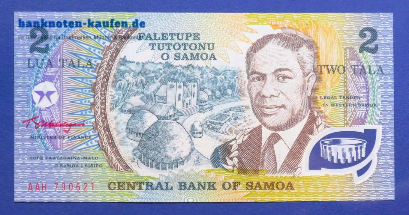 Samoa, 2 Tala, 2002ND, uncirculated (UNC), Polymer, P-31e