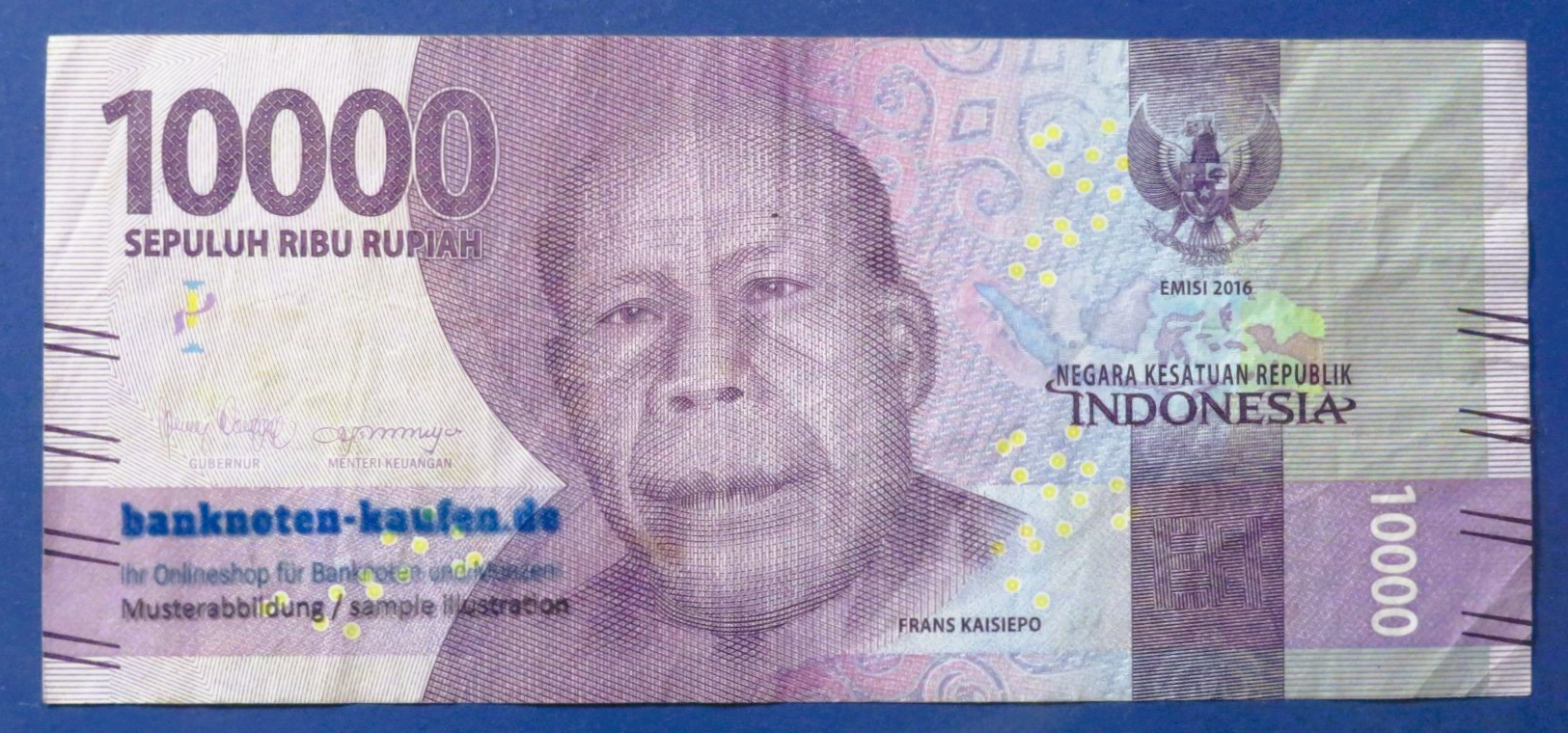 Indonesia - 10,000 Rupiah, 2016, circulated (USED / VF), P-157