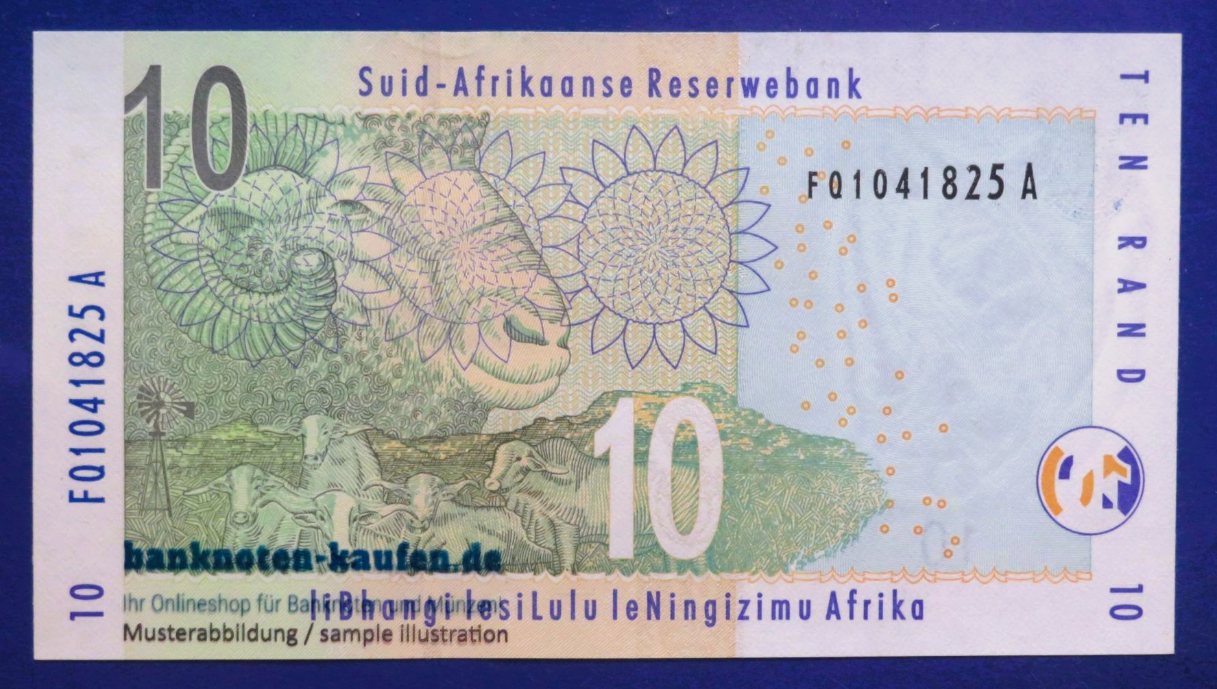 Südafrika, 10 Rand, 2005ND, kassenfrisch (UNC), P-128a