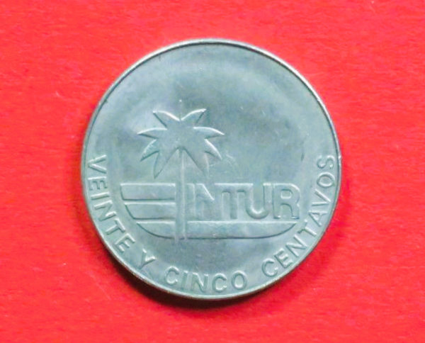 Karibik:  25 Centavos, 1981, gebraucht (used / vz), # 708.1