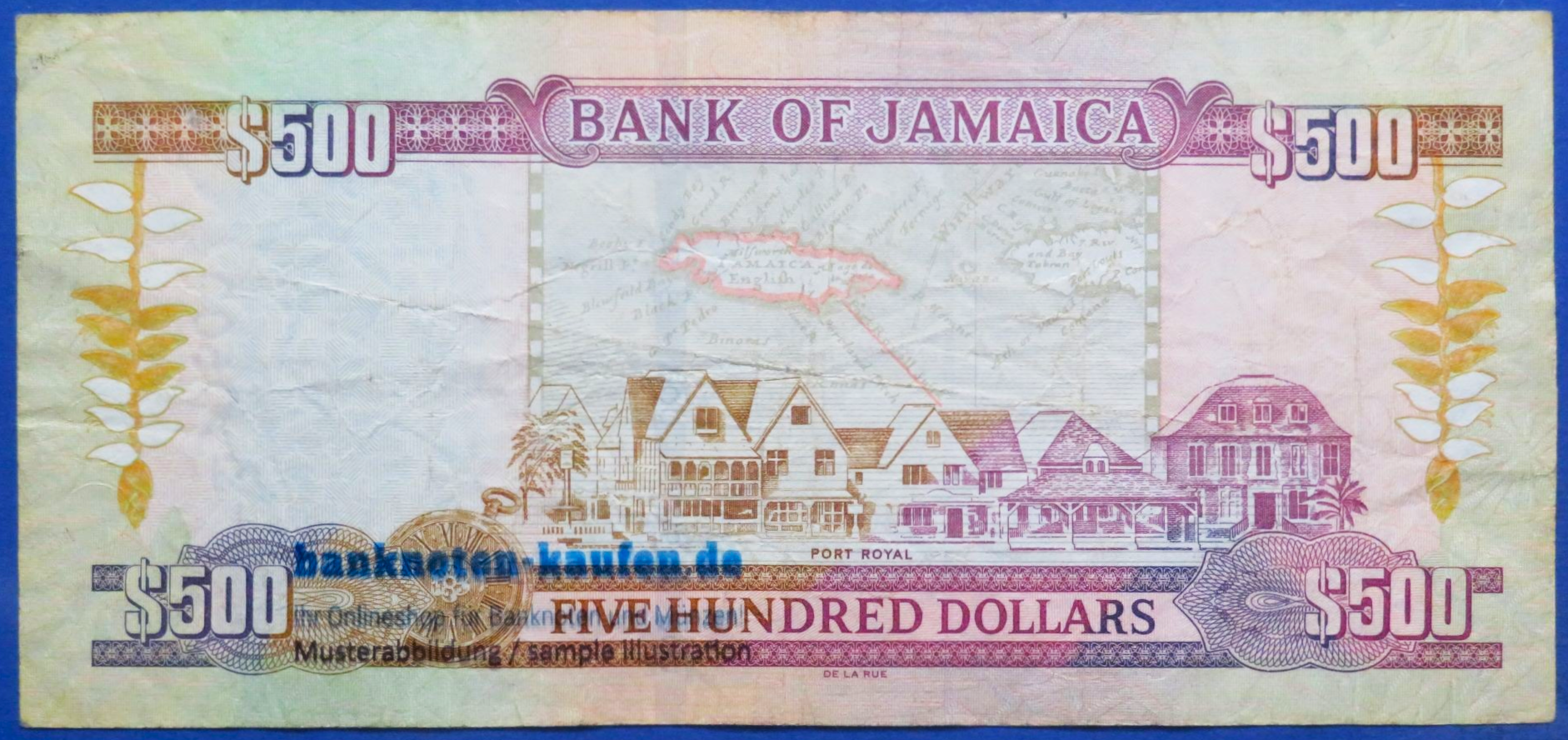 Jamaika, 500 Dollars, 2018, gebraucht (USED / F), P-85l