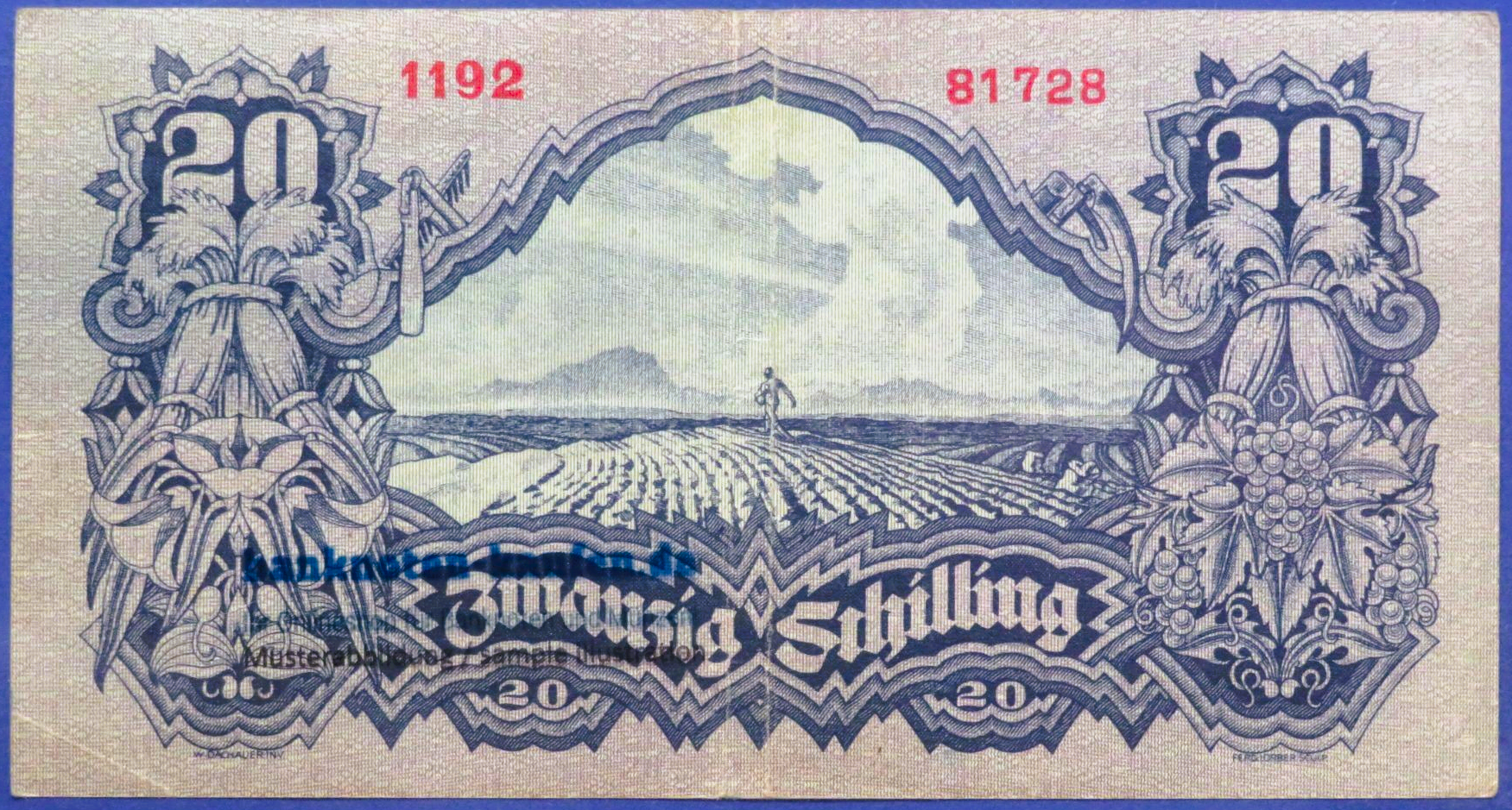 Österreich, 20 Schilling, 1945, gebraucht (USED / VF), P-116