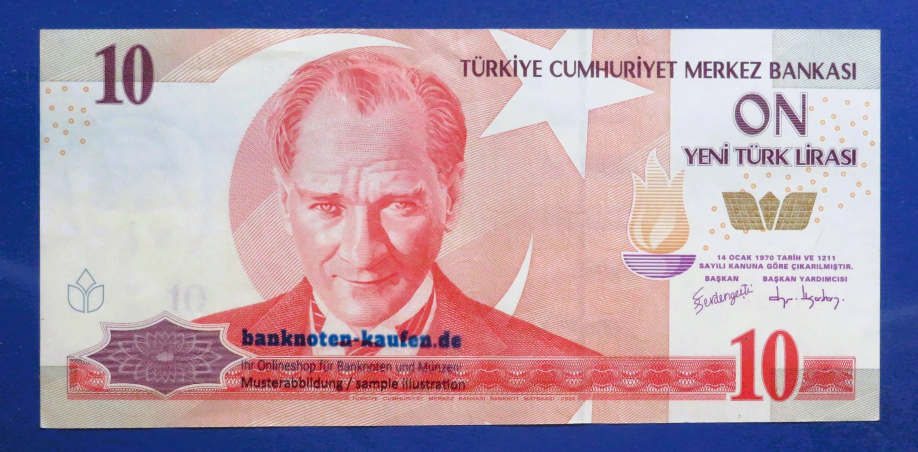 Turkey, 10 Yeni Lira, 2005, circulated (USED / VF+), P-218