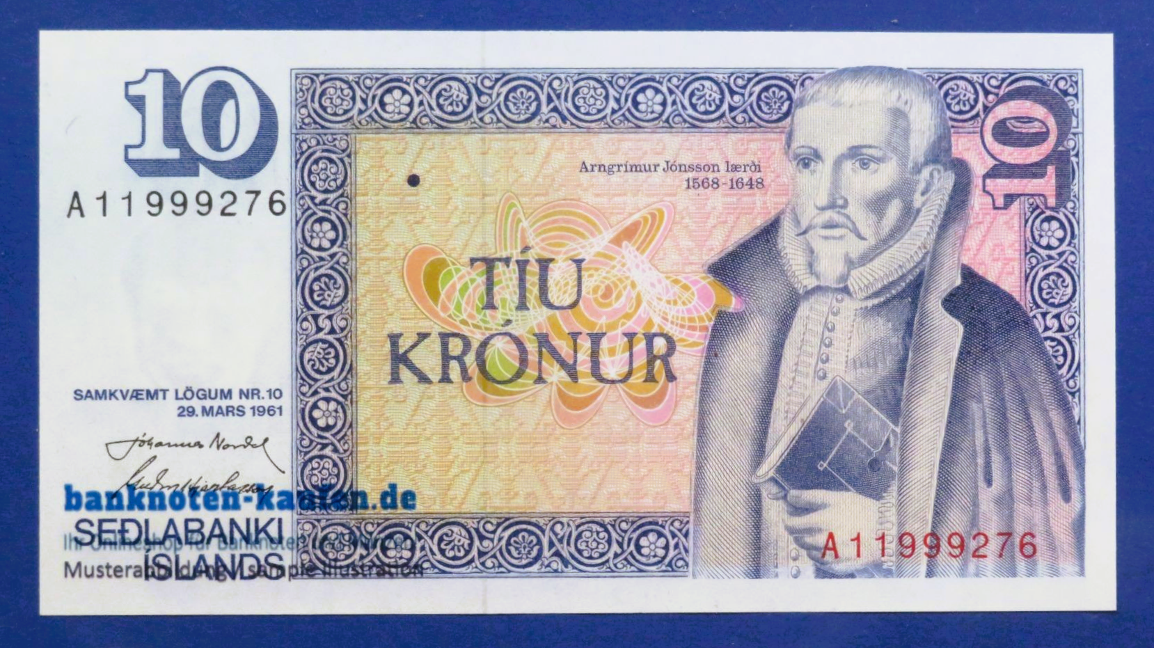 Iceland, 10 Kronur, L.1961/1981ND, uncirculated (UNC), P-48