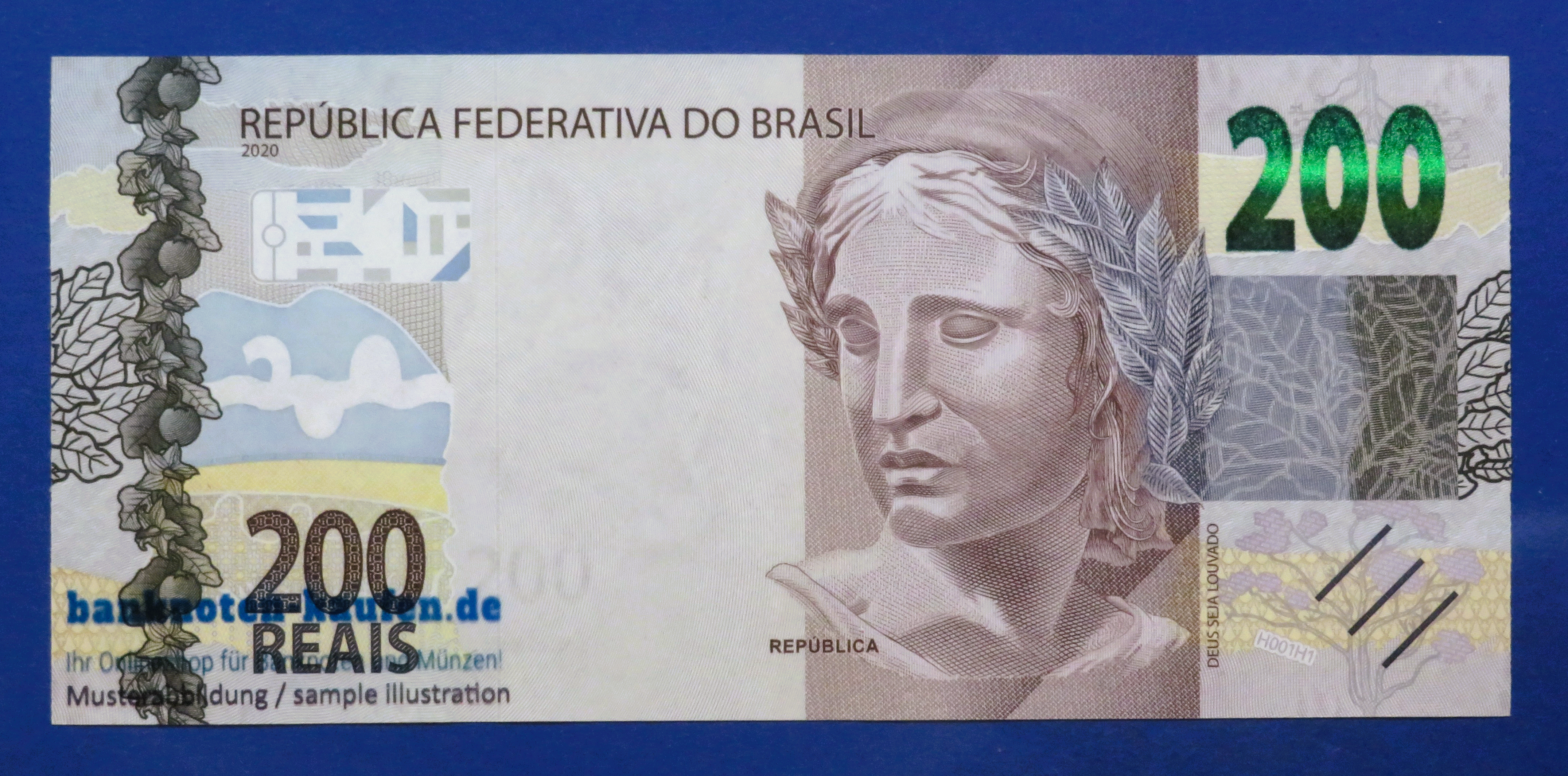 Brasilien, 200 Reais, 2020, kassenfrisch (UNC)