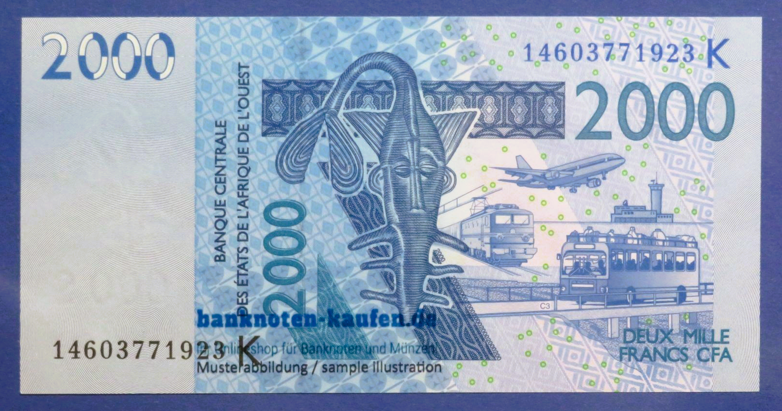 West African States - 2,000 Francs, 2003, uncirculated (UNC), P-716Kn
