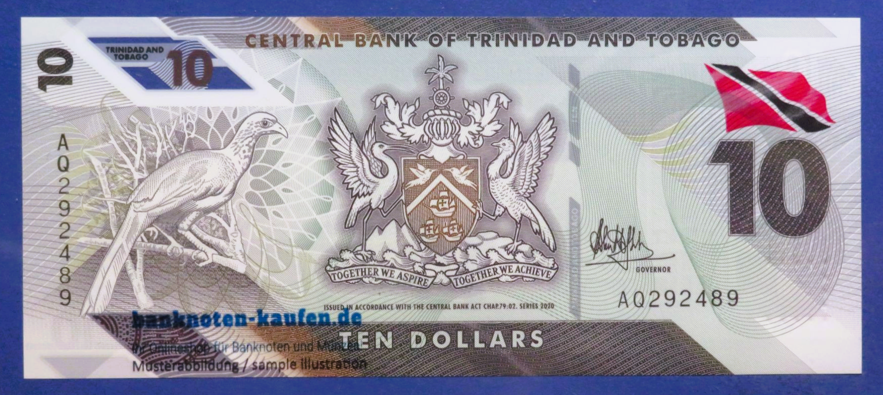 Trinidad and Tobago, 10 Dollars, 2020, uncirculated (UNC), Polymer, P-62