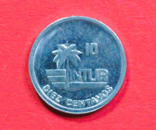 Karibik:  10 Centavos, 1989, gebraucht (used / vz), # 707a