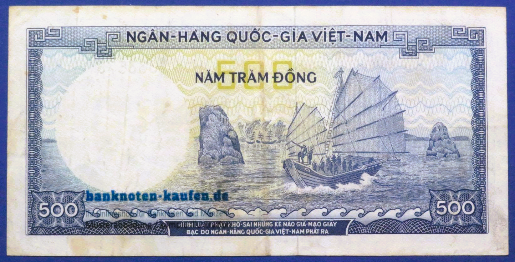 South Viet Nam, 500 Dong, 1966ND, circulated (USED / VF), P-23