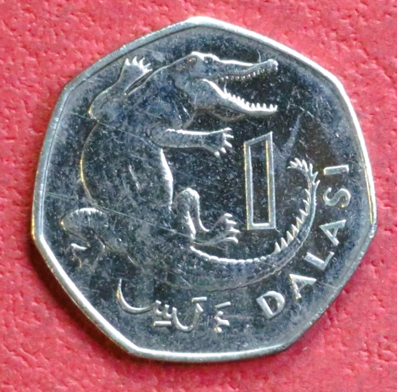 Gambia, coin of 1 Dalasi, 2011, uncirculated (UNC)