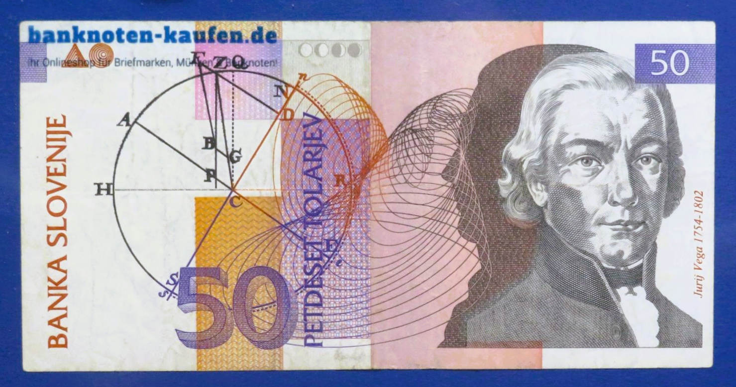 Slovenia, 50 Tolarjev, 1992, circulated (USED / VF), P-13