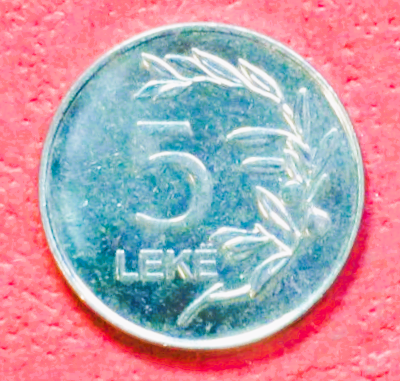 Albanien:  5 Leke, 2011+, gebraucht (used / ss-vz), # 76a