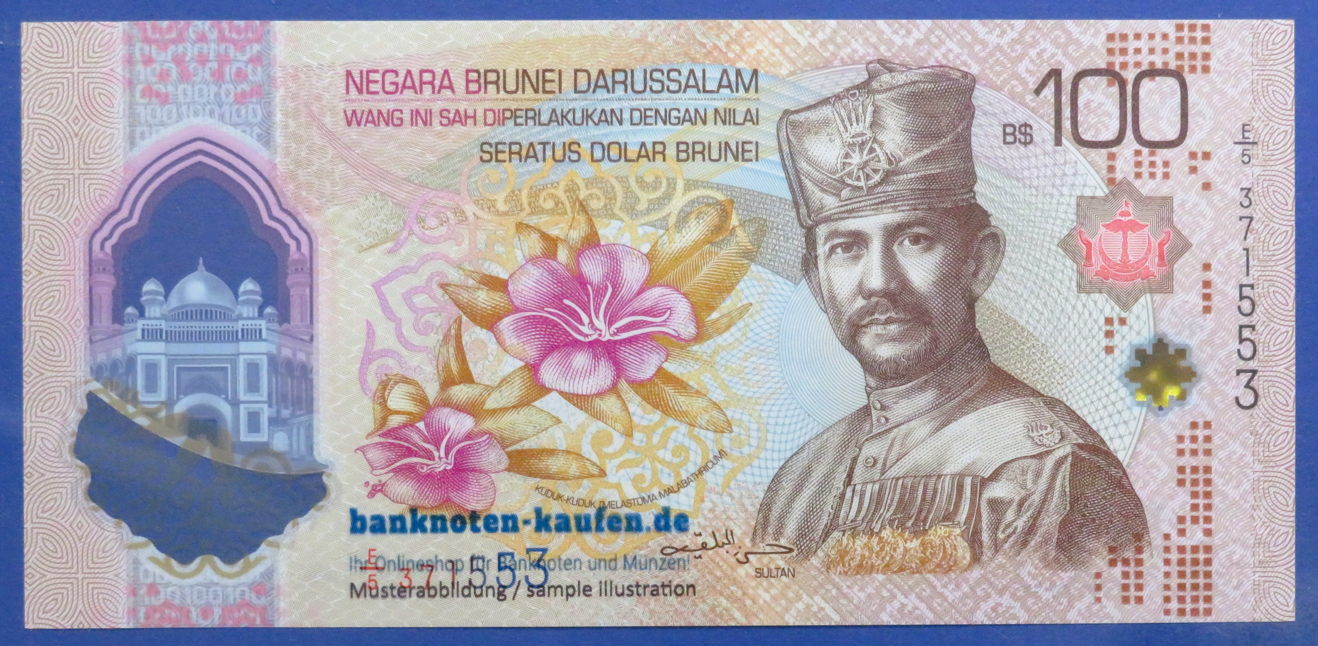 Brunei, 100 Dollars, 2024/2026, uncirculated (UNC), Polymer, P-new