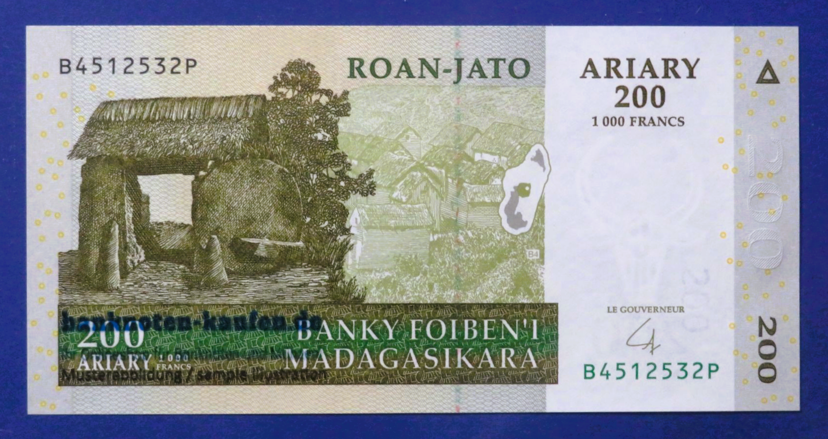 Madagaskar, 200 Ariary, 2004, kassenfrisch (UNC), P-87b