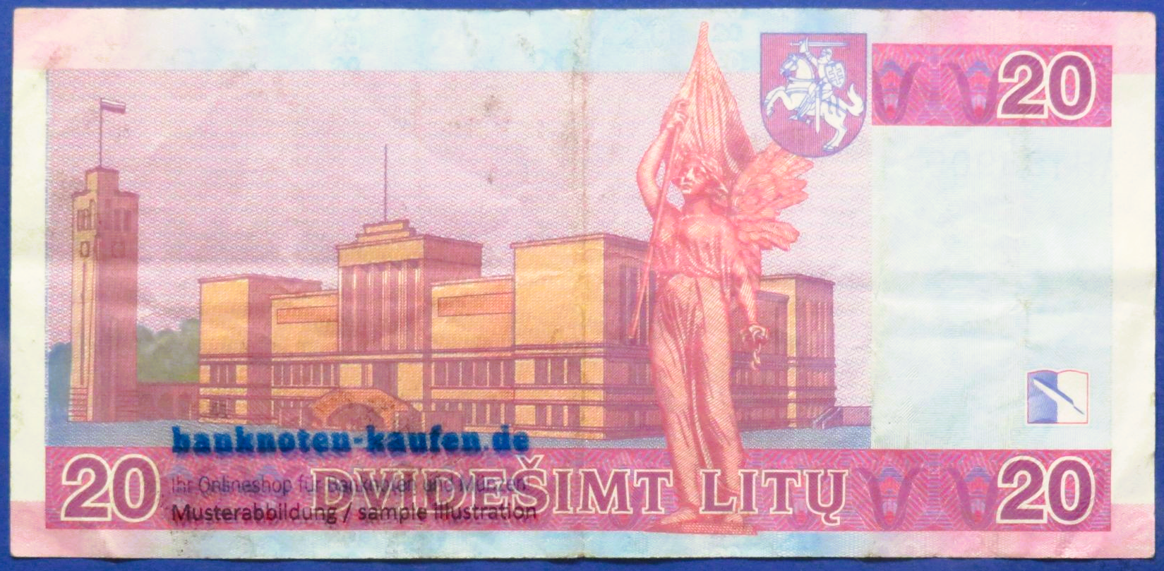 Litauen, 20 Litu, 2007, gebraucht (USED / VF), P-69