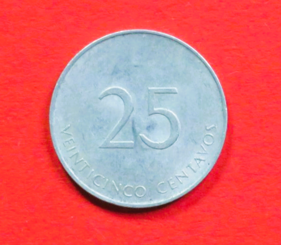Karibik:  25 Centavos, 1988, gebraucht (used / ss), # 704