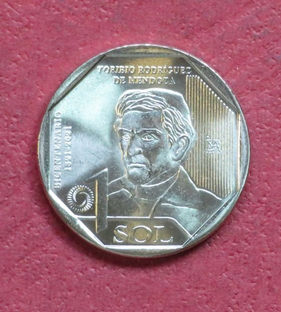 Peru, commemorative coin, 1 Sol, 2021, uncirculated (UNC), "T. R. de Mendoza"