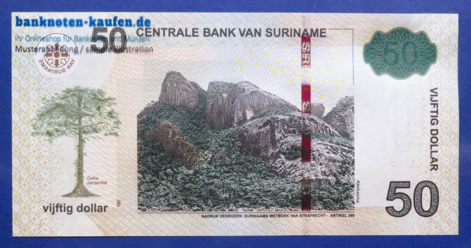 Suriname, 50 Dollars, 2020, kassenfrisch (UNC), P-165e