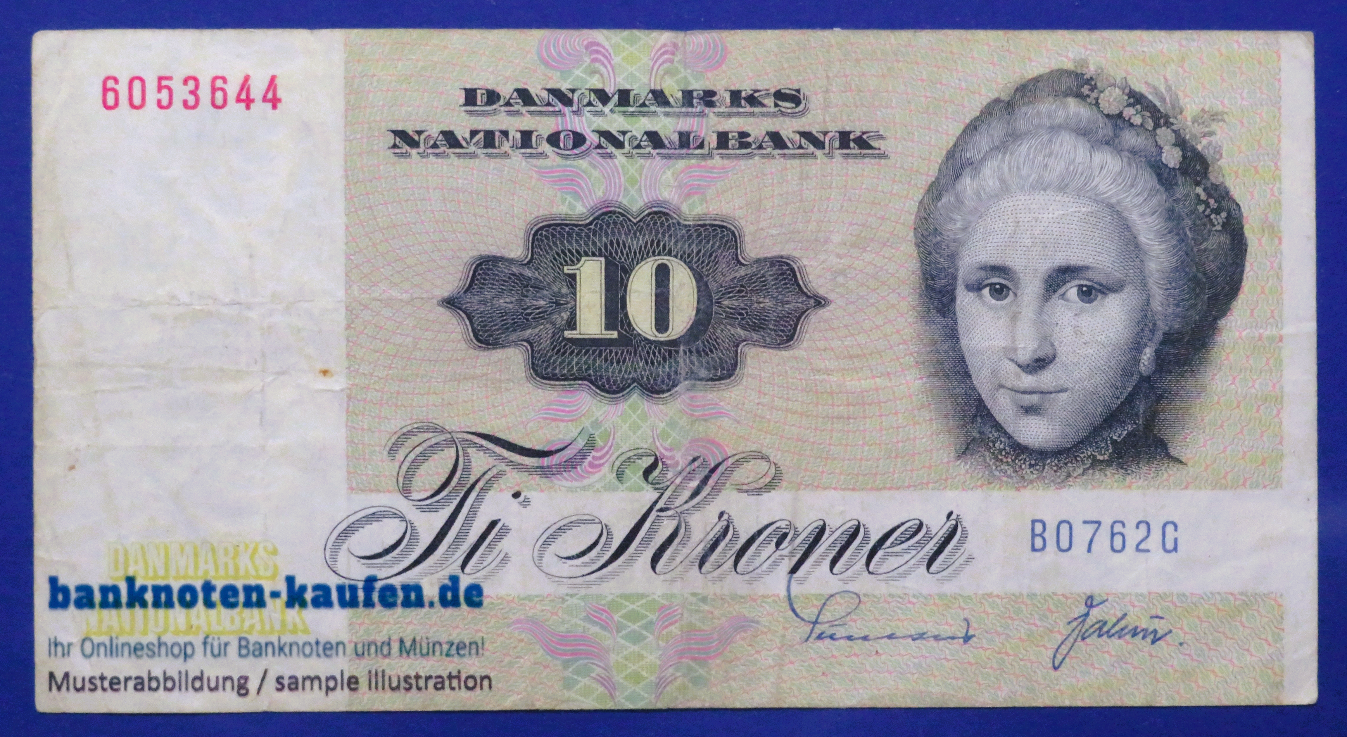 Denmark, 10 Kroner, 1976, circulated (USED / VF), P-48