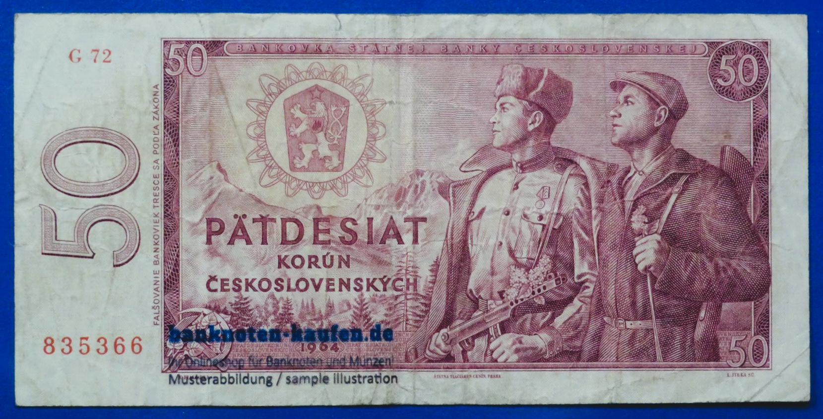 Czechoslovakia, 50 Korun, 1964,  circulated (USED / F-VF), P-90