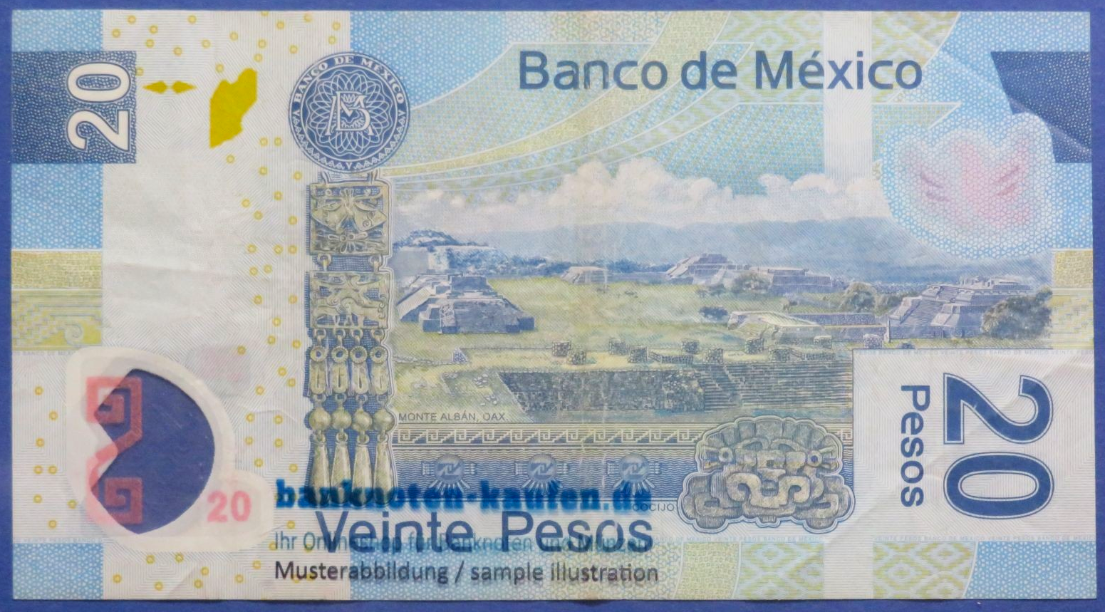 Mexiko, 20 Pesos, 2006, gebraucht (USED / F), Polymer, P-122