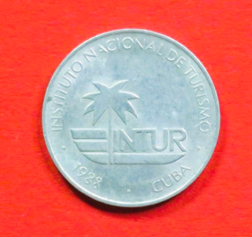 Karibik:  25 Centavos, 1988, gebraucht (used / ss), # 704