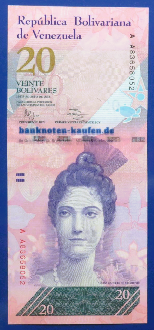 Venezuela, 20 Bolivares fuerte, 2014, uncirculated (UNC), P-91