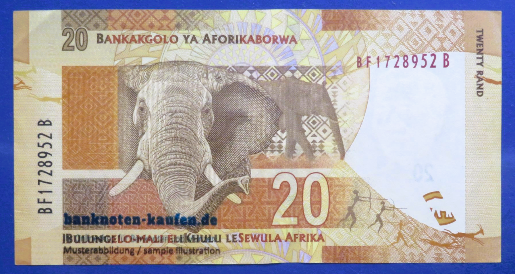 Südafrika, 20 Rand, ND (2012), gebraucht (USED / VF+), P-134