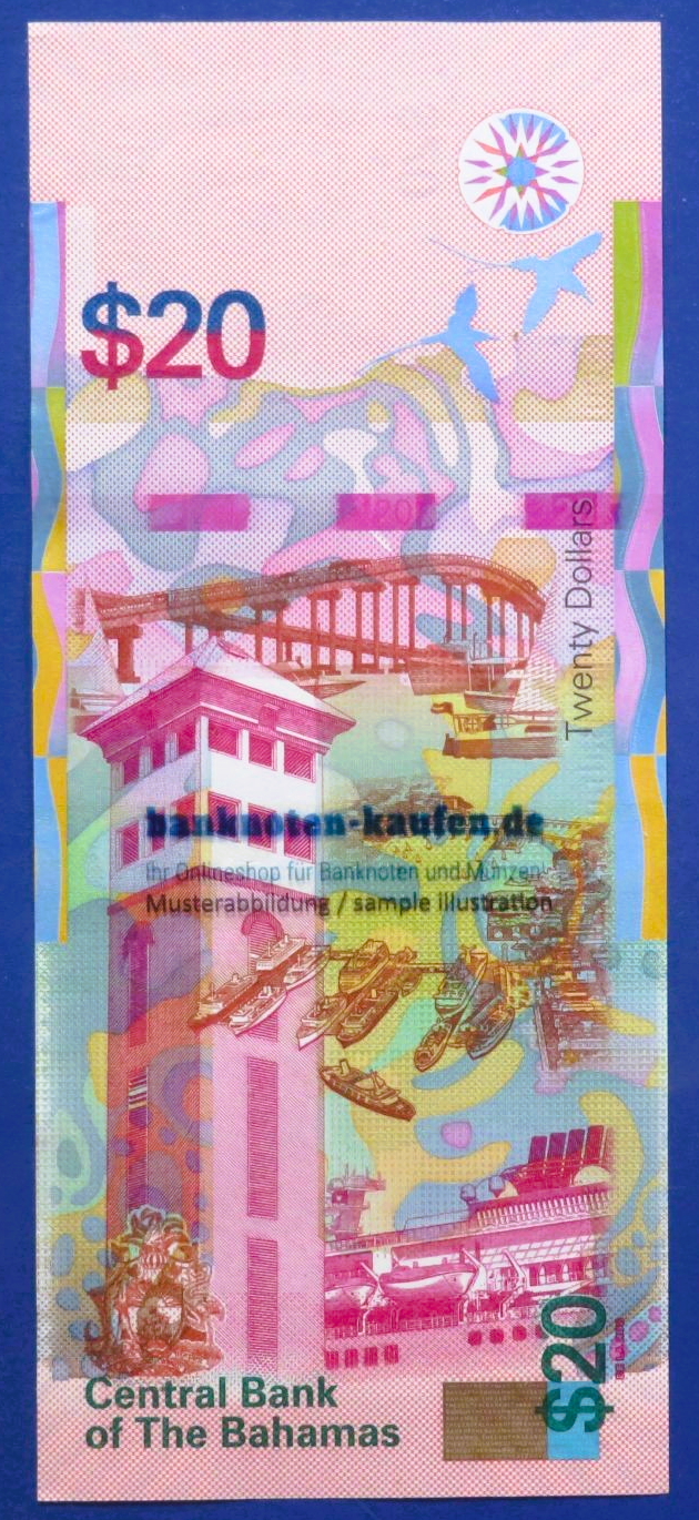 Bahamas, 20 Dollars, 2018, uncirculated (UNC), P-80