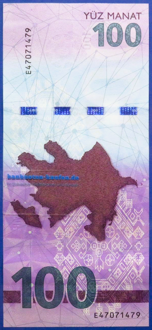 Aserbaidschan, 100 Manat, 2026, kassenfrisch (UNC), P-neu