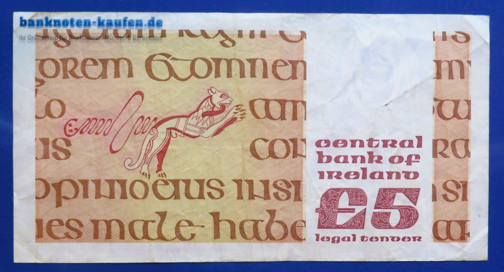Ireland, 5 Pounds, 1992, circulated (USED / VF), P-71e