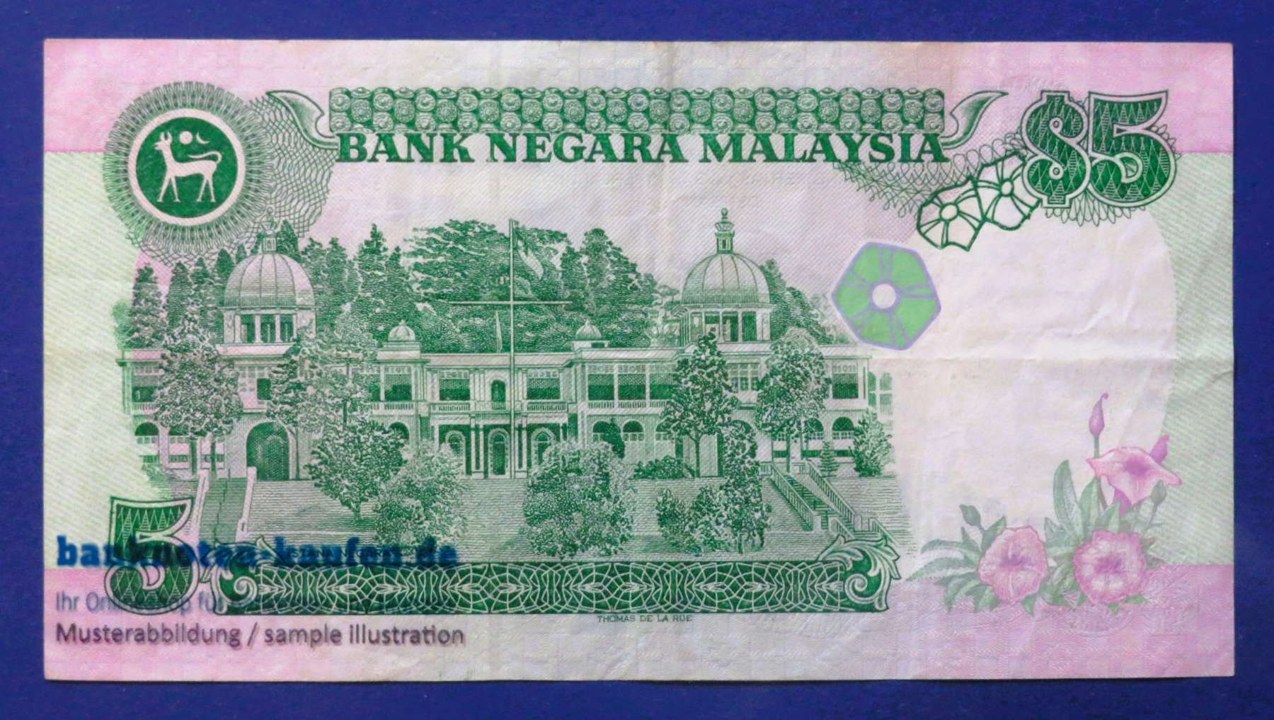 Malaysia, 5 Ringgit, ND (1986-91), gebraucht (USED / VF), P-28b