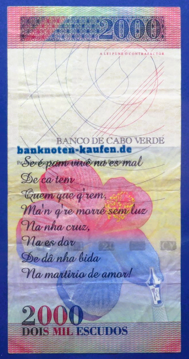 Kap Verde, 2.000 Escudos, 1999, gebraucht (USED / VF), P-66a