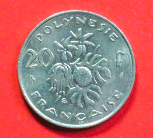 französisch Polynesien: 20 Francs, 1972+, gebraucht (used / ss), # 16