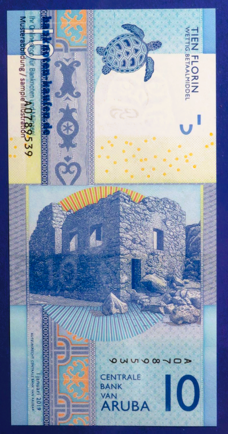 Aruba, 10 Florin, 2019, kassenfrisch (UNC), P-21a