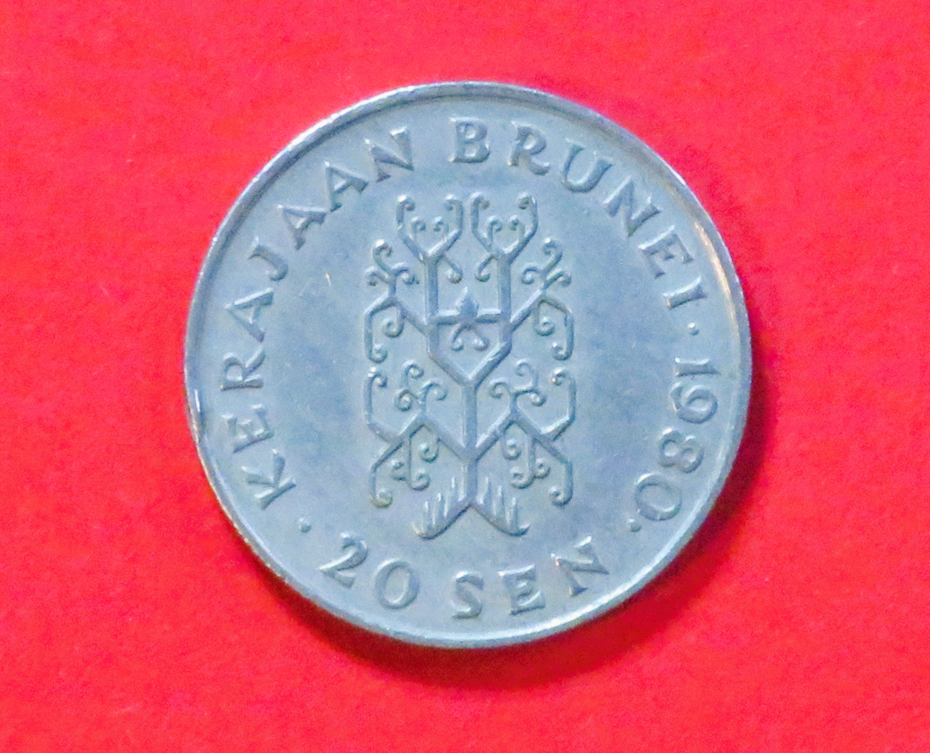 Brunei: 20 Sen, 1977-1992, gebraucht (used / ss)