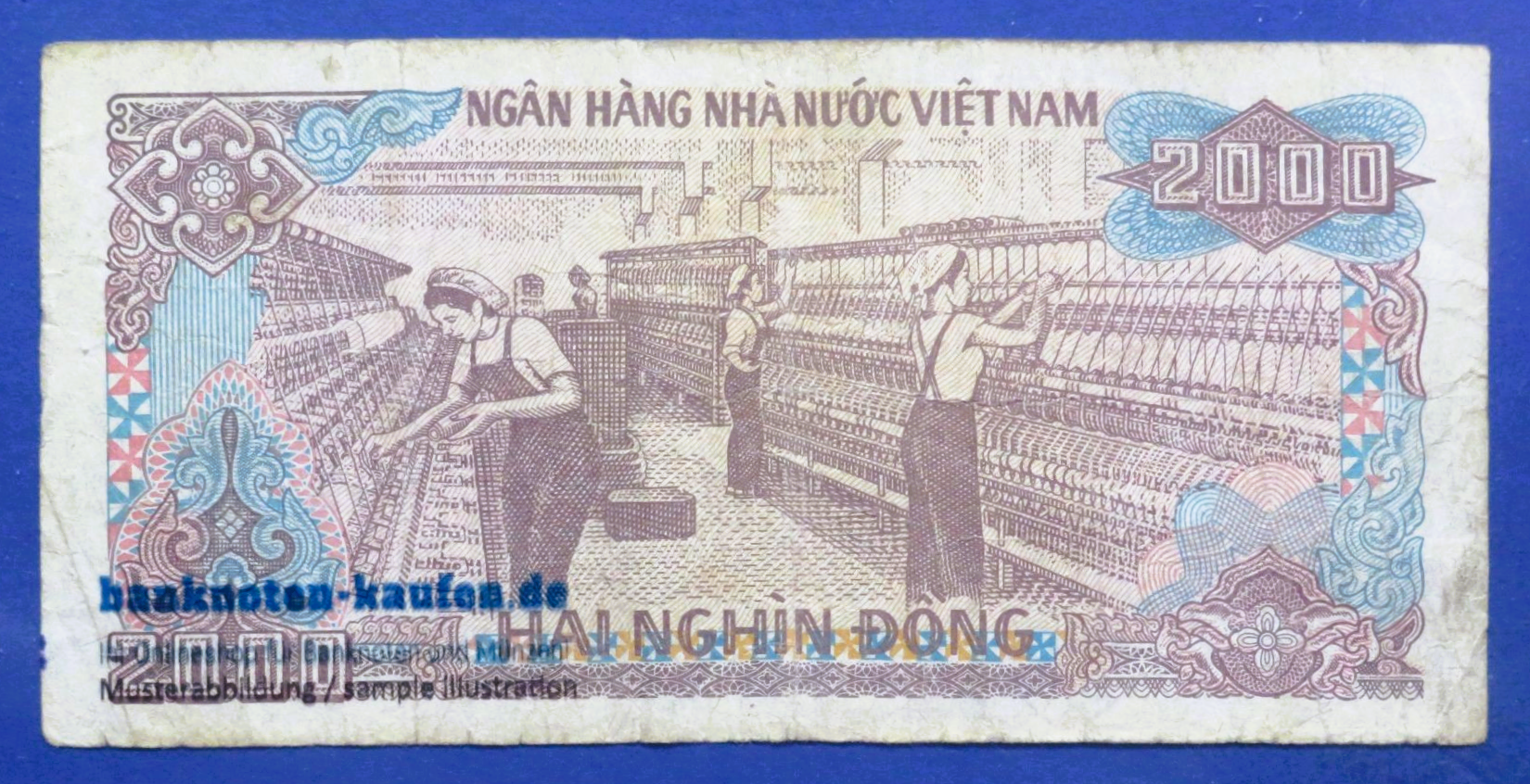 Viet Nam - 2,000 Dong, 1988, circulated (USED / F), P-107
