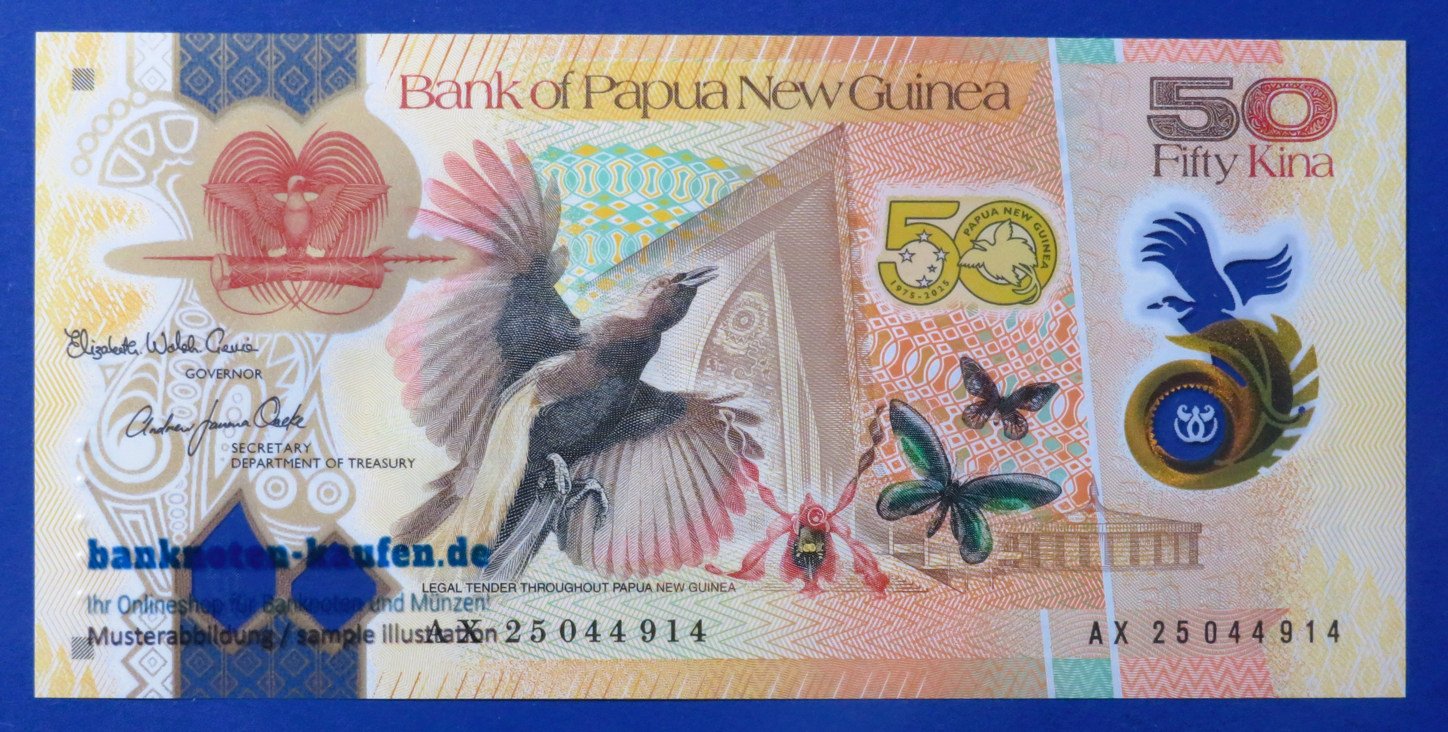 Papua New Guinea, 50 Kina, 2025, uncirculated (UNC), Polymer, Commemorative issue
