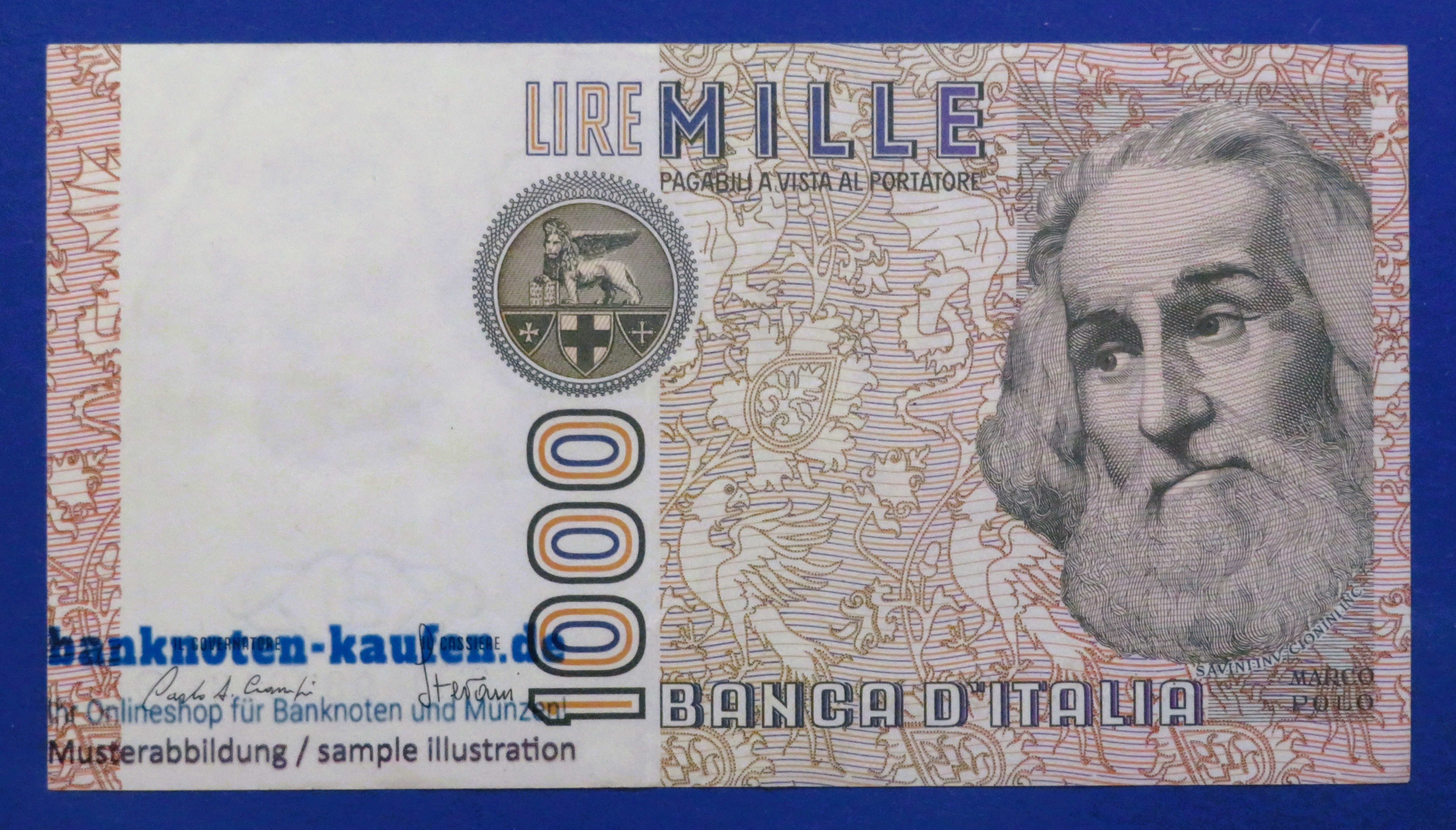 Italy - 1,000 Lire, 1982, circulated (USED / VF+), P-109a