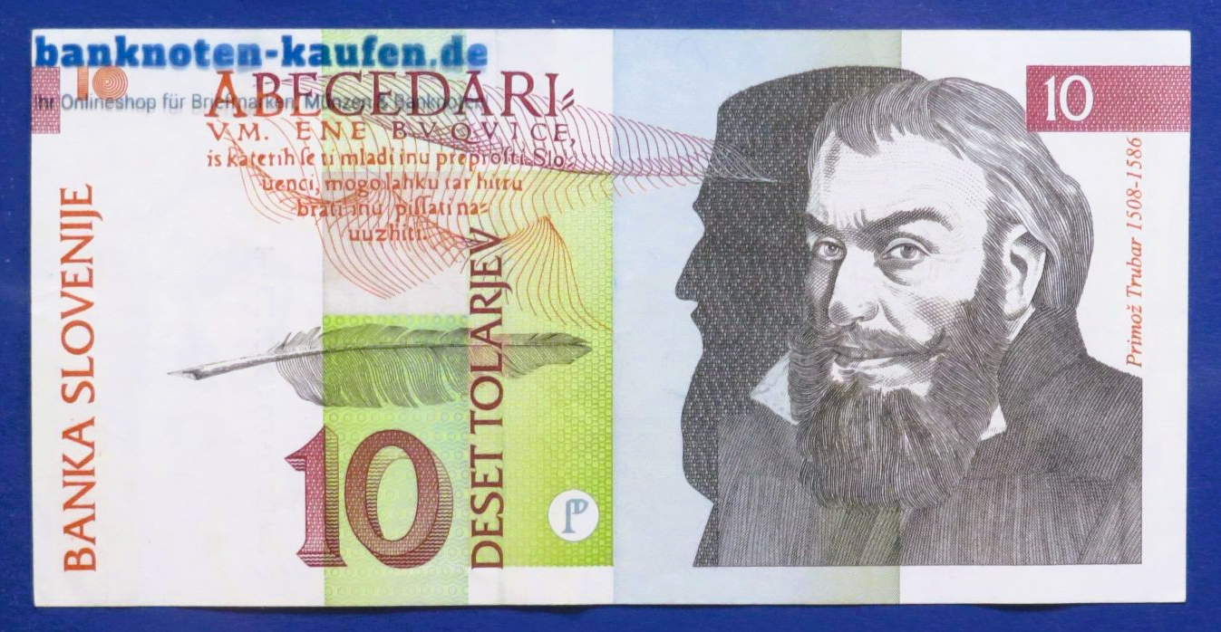 Slovenia, 10 Tolarjev, 1992, circulated (USED / VF), P-11