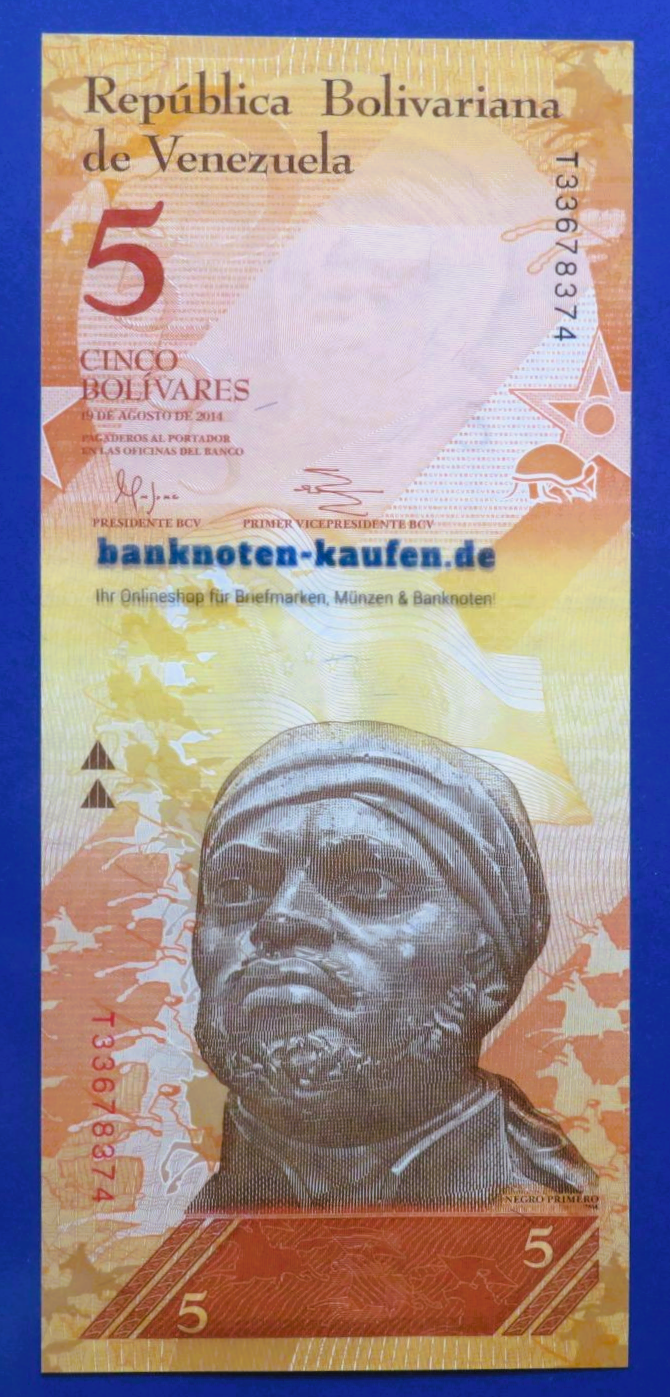 Venezuela, 5 Bolivares fuerte, 2014, uncirculated (UNC), P-89