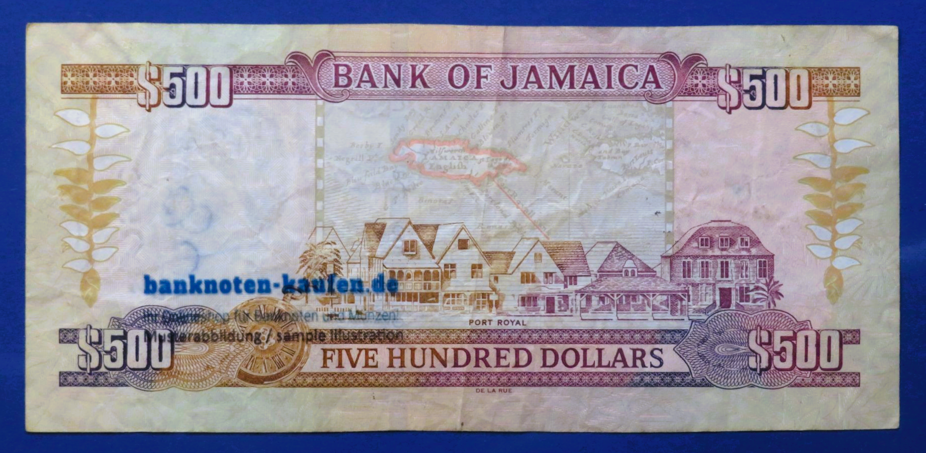 Jamaica, 500 Dollars, 2007, circulated (USED / VF-), P-85e