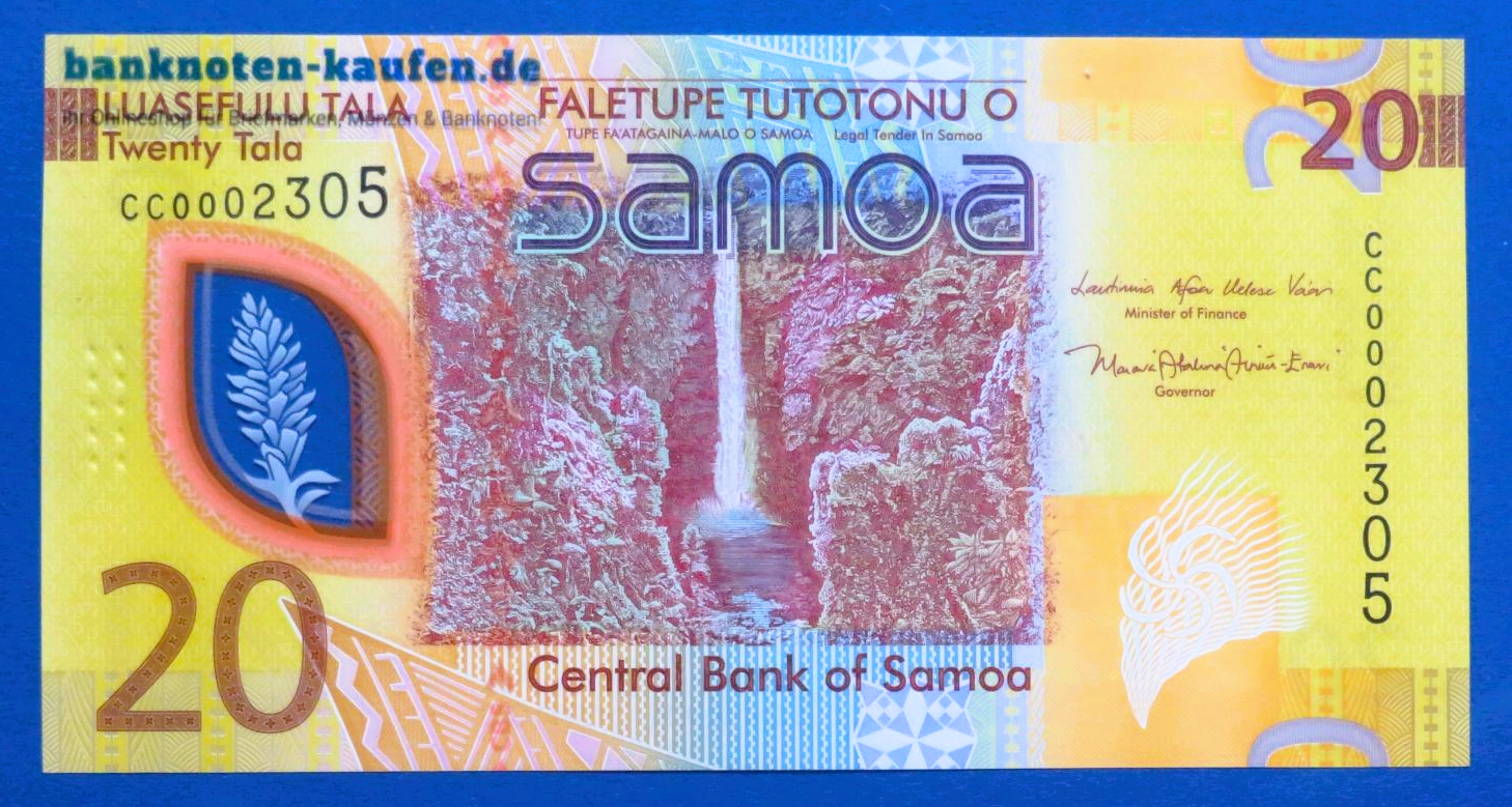 Samoa, 20 Tala, 2024ND, uncirculated (UNC), Polymer, P-49