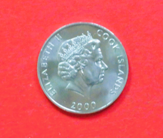 Cook Inseln: 5 Cents, 2000, gebraucht (used / vz), FAO, # 750