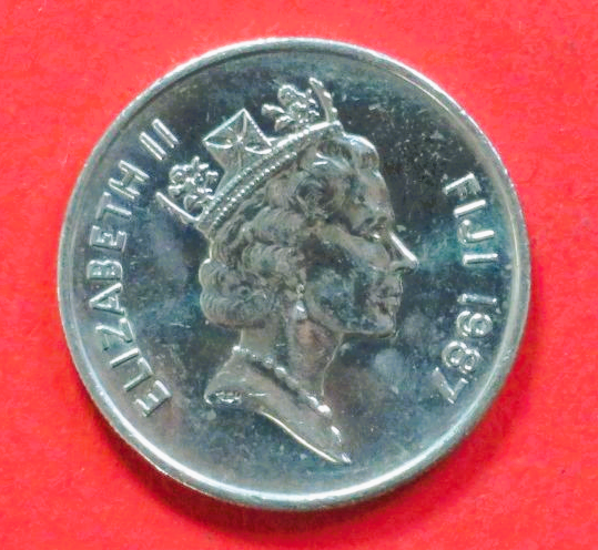 Fidschi: 10 Cents, 1986-1987, gebraucht (used / ss-vz), # 52