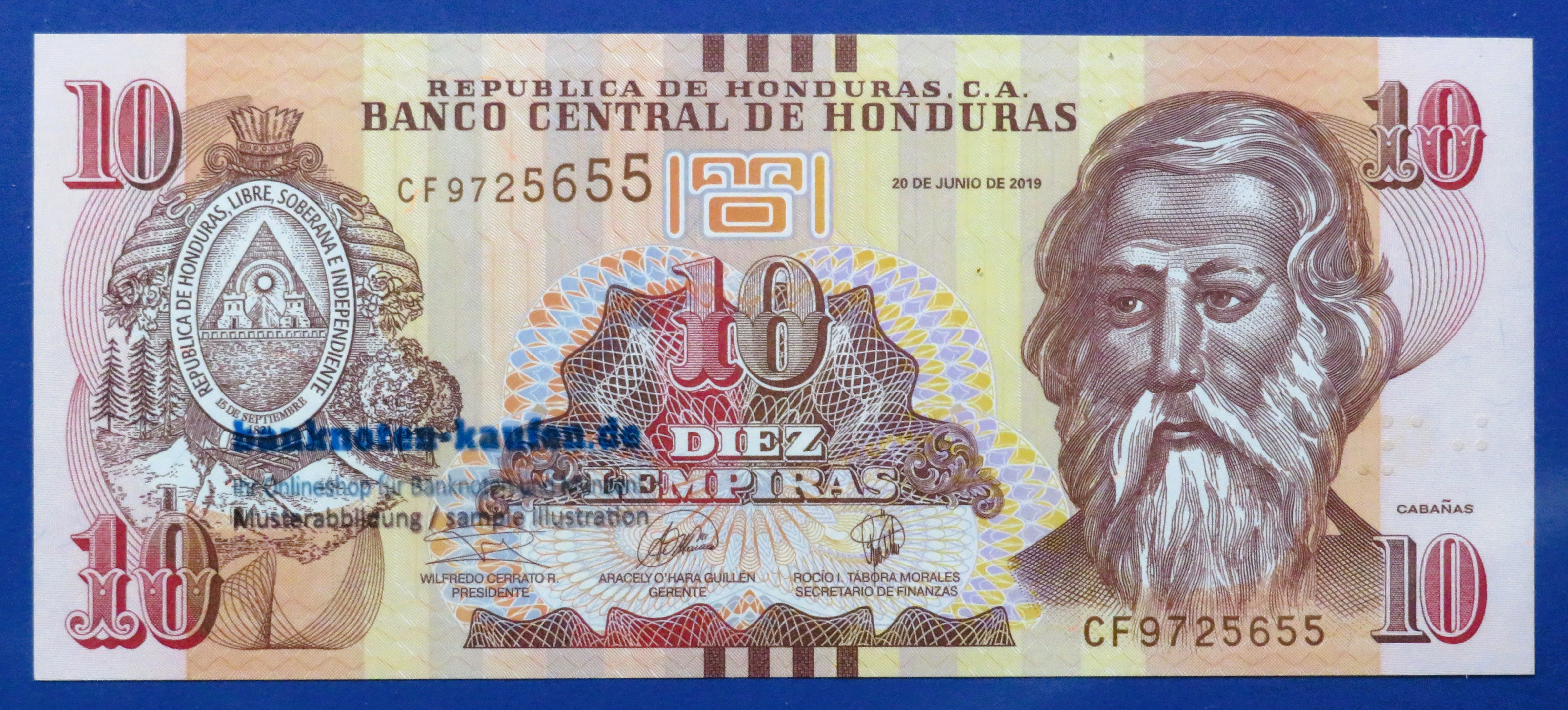 Honduras, 10 Lempiras, 2019, uncirculated (UNC), P-99
