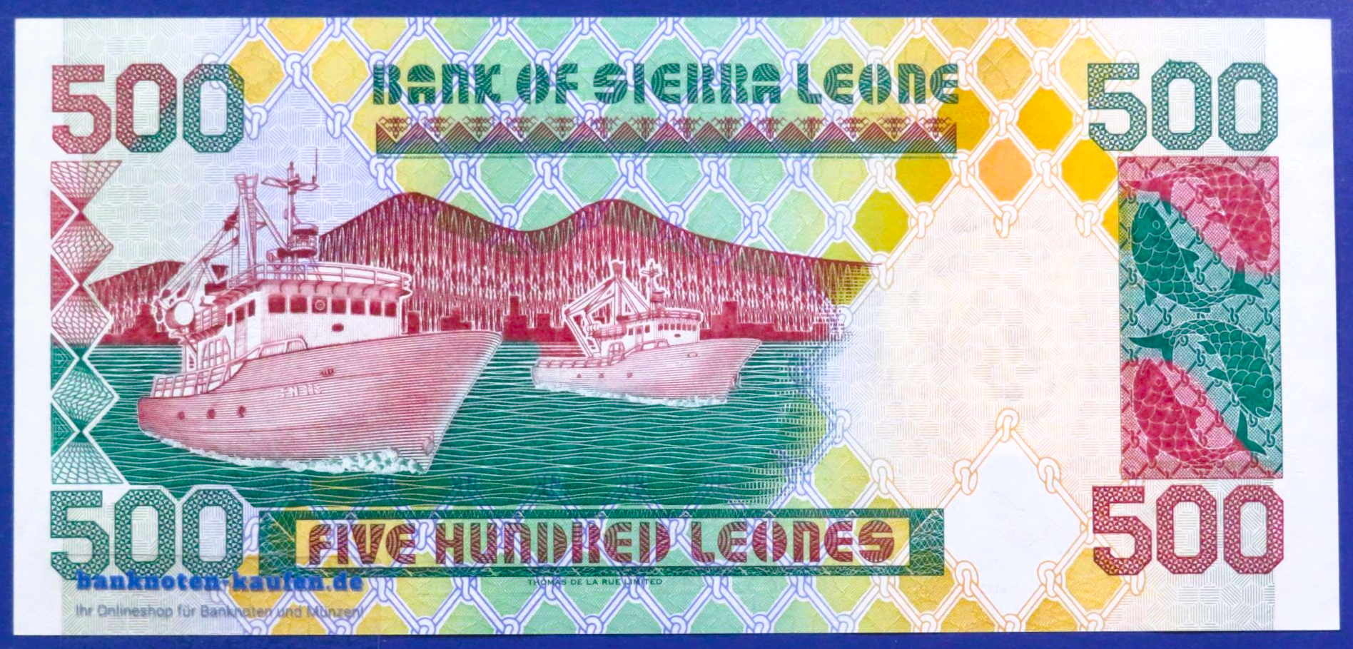 Sierra Leone, 500 Leones, 2003, about uncirculated (AU), P-23d
